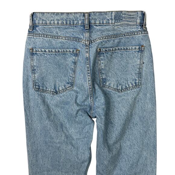 Revice Denim High Rise Mom Jeans Relaxed Straight Leg Button Fly Light Wash 28 - Picture 4 of 8